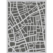 Road Map Stencil - Let's Go - Simple Stories - PRE ORDER