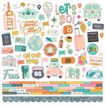 Let's Go! Combo Cardstock Stickers - Simple Stories - PRE ORDER