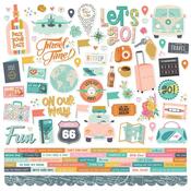 Let's Go! Combo Cardstock Stickers - Simple Stories