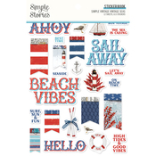 Simple Vintage Vintage Seas Sticker Book - Simple Stories
