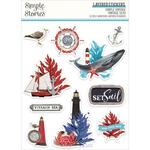 Simple Vintage Vintage Seas Layered Stickers - Simple Stories - PRE ORDER