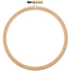Natural - Frank A. Edmunds Wood Embroidery Hoop W/Round Edges 6"