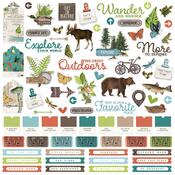Simple Vintage Lakeside Combo Cardstock Stickers - Simple Stories