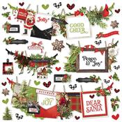 Simple Vintage Christmas Lodge Banner Cardstock Stickers - Simple Stories - PRE ORDER