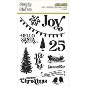 Simple Vintage Christmas Lodge Photopolymer Clear Stamps - Simple Stories