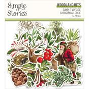 Simple Vintage Christmas Lodge Woodland Bits & Pieces Die-Cuts - Simple Stories