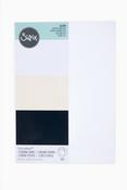 Black/Ivory/White Surfacez Smooth Cardstock Paper Pack - Sizzix