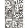 Numbered 3D Texture Fades Embossing Folder - Tim Holtz