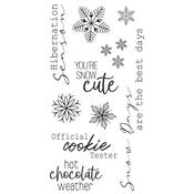 Winter Sentiments Stamp Set - Sizzix