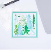 Doodle Trees Layered Stencils - Sizzix - PRE ORDER