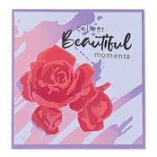 Watercolor Roses Layered Stencils - Sizzix
