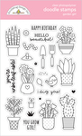 Garden Girl Doodle Stamps - My Happy Place - Doodlebug
