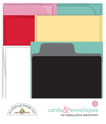 My Happy Place Assortment Cards & Envelopes - Doodlebug - PRE ORDER