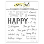 Happy Happy Happy 6x6 Stamp Set - Honey Bee Stamps