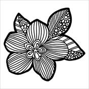 Flower Blossom 12x12 Stencil - The Crafters Workshop