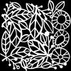 Leafy Collage 12x12 Stencil - The Crafters Workshop