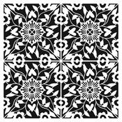 Flourish Tile 12x12 Stencil - The Crafters Workshop
