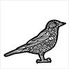 American Robin 6x6 Stencil - The Crafters Workshop
