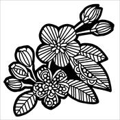 Apple Blossom 6x6 Stencil - The Crafters Workshop
