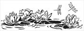 Lily Pond Stencil - The Crafters Workshop