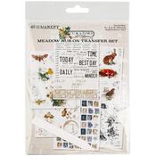 Curators Meadow 6x8 Rub-on Transfer Set - 49 And Market