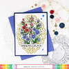Larkspur July Birth Flower Stamp Set - Waffle Flower Crafts