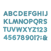 Large Alphabet San Serif Die - American Crafts