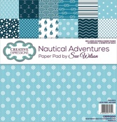 Nautical Adventure By Sue Wilson - Creative Expressions Single-Sided Paper Pad 8"X8" 24/Pkg