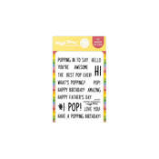 Popping Sentiments Stamp Set - Waffle Flower Crafts