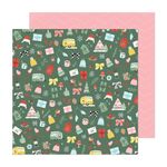 Make It Merry Paper - Mittens and Mistletoe - Crate Paper