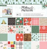 Mittens and Mistletoe 12x12 Paper Pad - Crate Paper