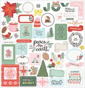 Mittens and Mistletoe Chipboard Stickers - Crate Paper