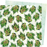 Boughs Of Holly Paper - Evergreen & Holly - Vicki Boutin