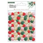 Mittens and Mistletoe Mixed Pom Poms - Crate Paper