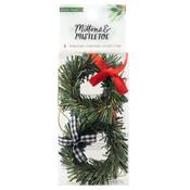 Mittens and Mistletoe Wreaths - Crate Paper