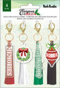 Evergreen and Holly Tassels With Charms - Vicki Boutin - PRE ORDER
