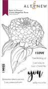 Paint-A-Flower: Zinnia Magellan Rose Outline Stamp Set - Altenew