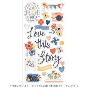 Storyteller Chipboard Stickers - Cocoa Vanilla Studio