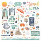 Beach Vibes Element Stickers - Photoplay - PRE ORDER