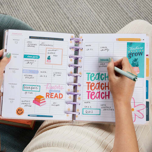 Bold and Bright Disc Bound Sticker Organizer – The Happy Planner