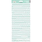 Mint Alphabet Soup Puffy Stickers - Doodlebug - PRE ORDER