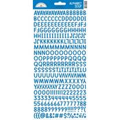 Blue Jean Alphabet Soup Puffy Stickers - Doodlebug - PRE ORDER