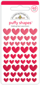 Ladybug Heart Puffy Shapes - Doodlebug - PRE ORDER