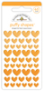 Tangerine Heart Puffy Shapes - Doodlebug