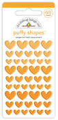 Tangerine Heart Puffy Shapes - Doodlebug - PRE ORDER