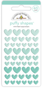 Mint Heart Puffy Shapes - Doodlebug - PRE ORDER