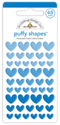 Blue Jean Heart Puffy Shapes - Doodlebug - PRE ORDER