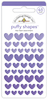 Lilac Heart Puffy Shapes - Doodlebug