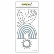 Rainbow Builder A2 Card Base Honey Cuts Dies - Honey Bee Stamps