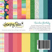 Rainbow Birthday 6x6 Paper Pad - Honey Bee Stamps